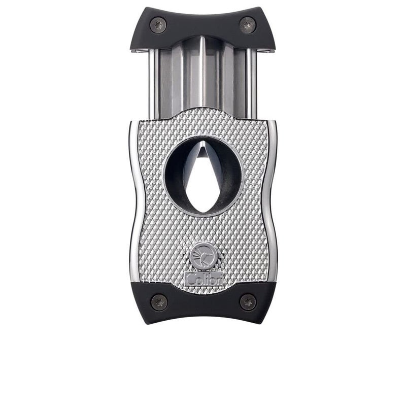 Colibri Premium SV-Cut 2 in 1 Cigar Cutter - Ergonomic Stainless Steel V-Cut and Straight Cut Style Spring-Loaded Blade, Ideal for up to 60+ Ring Gauge - Gift for Cigar Enthusiasts (Black) - Image 4